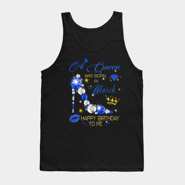 March Queen Birthday Tank Top by adalynncpowell